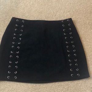 Womeb black lace skirt